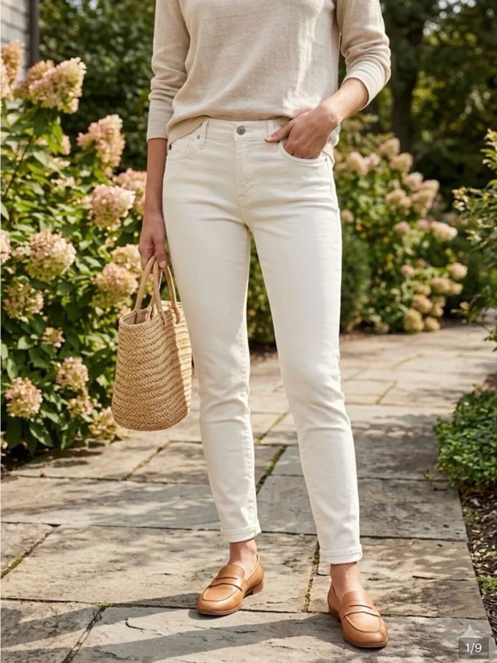 Ag Adriano Goldschmied The Legging Ankle Super Skinny Jeans cream Size 27R